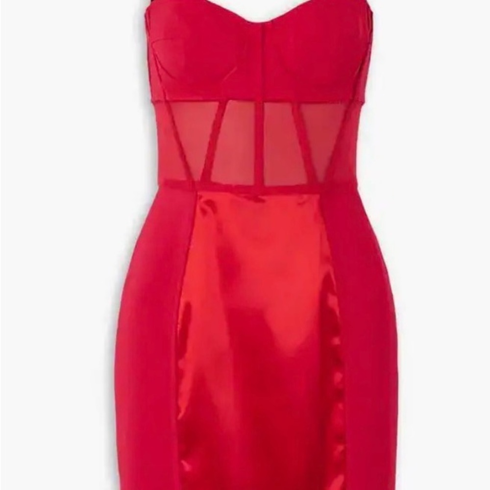 Dolce & Gabbana Scarlet Strapless Mini Dress